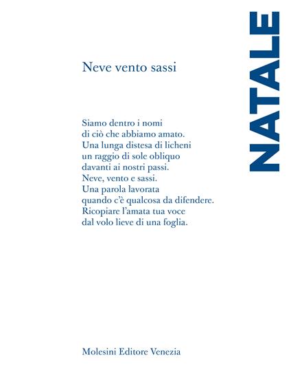 Neve vento sassi - Luigi Natale - copertina