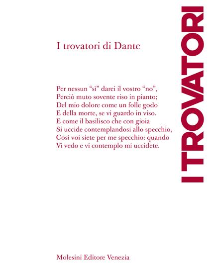 I trovatori di Dante - copertina