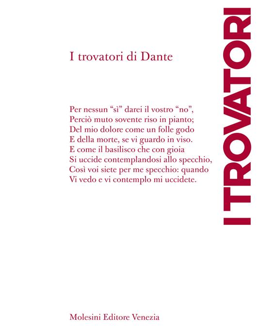 I trovatori di Dante - copertina