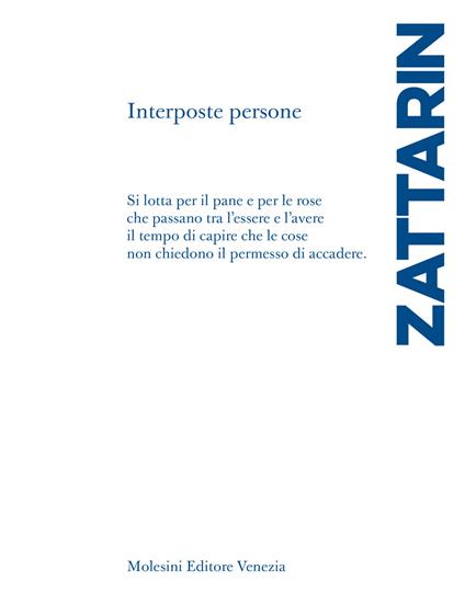 Interposte persone - Alessandro Zattarin - copertina