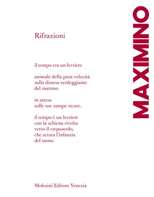 Rifrazioni. Ediz. con testo a fronte in portoghese - Jorge Augusto Maximino - copertina