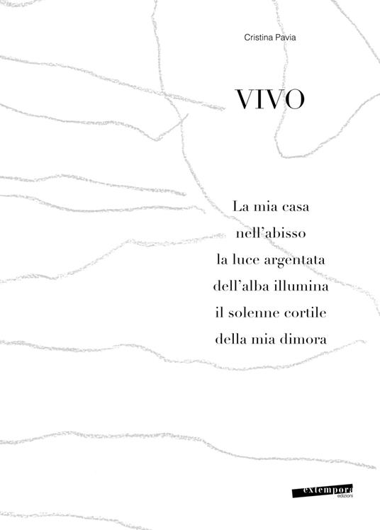 Vivo. La mia casa nell'abisso la luce argentata dell'alba illumina il solenne cortile della mia dimora. Ediz. illustrata - Cristina Pavia - copertina