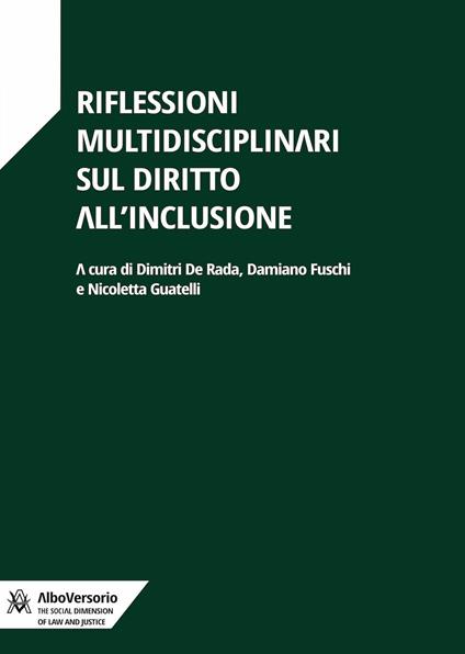 Riflessioni multidisciplinari sul diritto all'inclusione - copertina