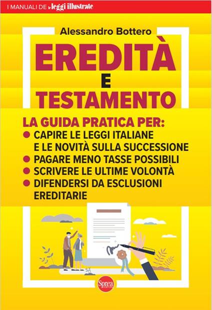 Eredità e testamento - Alessandro Bottero - copertina