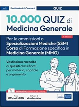 10.000 quiz di medicina generale per spec. mediche. Con software di simulazione - copertina