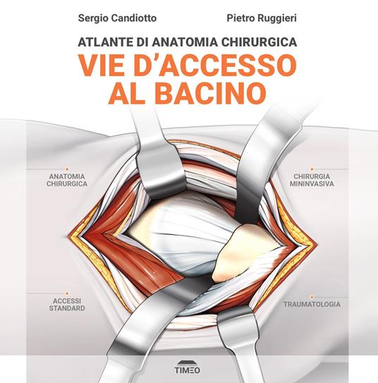 Atlante di anatomia chirurgica. Vie d'accesso al bacino. Ediz. illustrata - Sergio Candiotto,Pietro Ruggieri - copertina