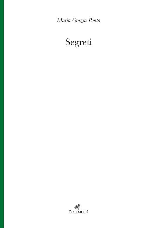 Segreti - Maria Grazia Ponta - copertina