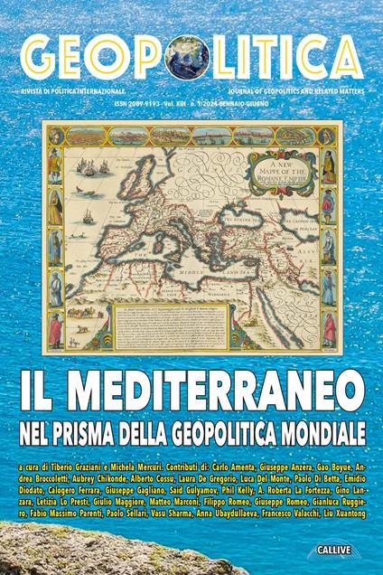Geopolitica (2024). Ediz. multilingue. Vol. 1: Il Mediterraneo nel prisma della geopolitica mondiale - copertina