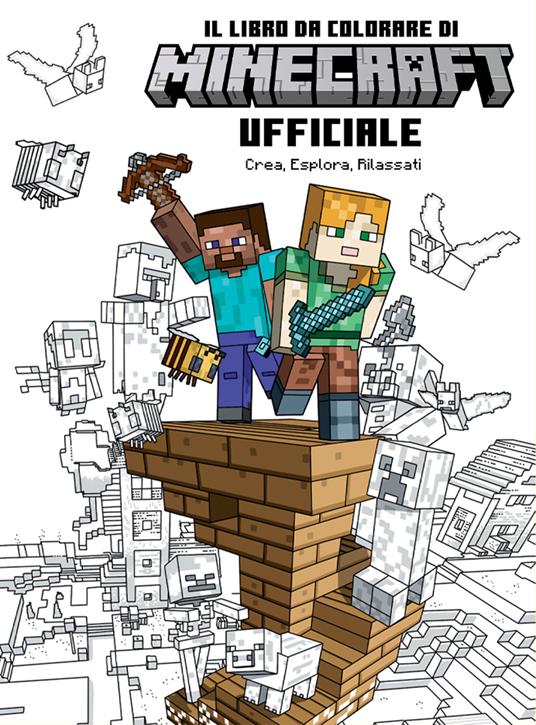 Minecraft. Il libro da colorare ufficiale. Crea, esplora, rilassati. Ediz. illustrata - copertina