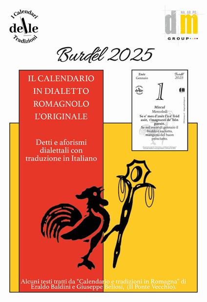 Burdel 2025. Raccolta dialettale giornaliera. I calendari delle tradizioni - copertina