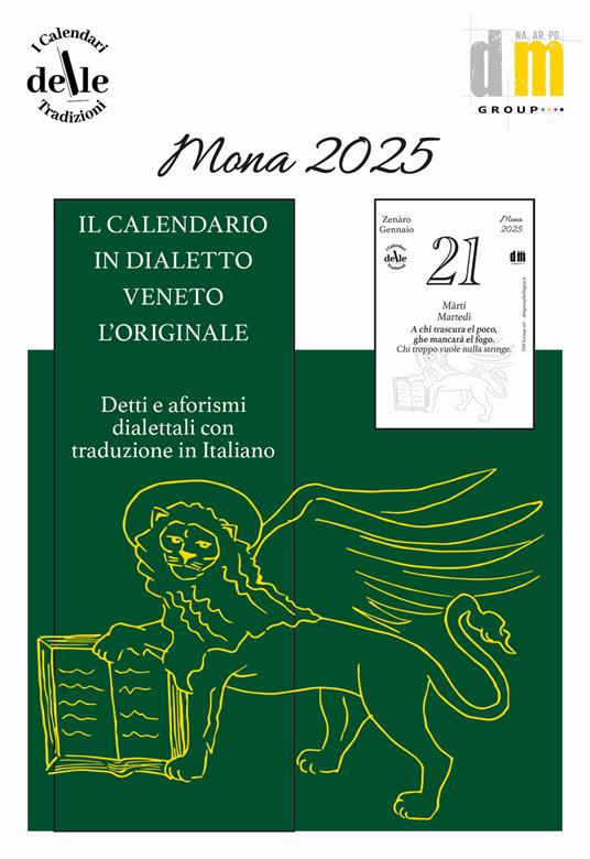 Mona 2025. Raccolta dialettale giornaliera. I calendari delle tradizioni - copertina