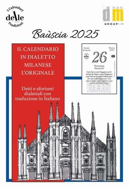 Bauscia 2025. Raccolta dialettale giornaliera. I calendari delle tradizioni - copertina