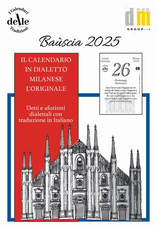 Bauscia 2025. Raccolta dialettale giornaliera. I calendari delle tradizioni - copertina