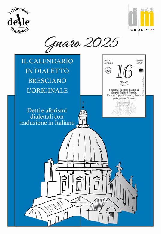 Gnaro 2025. Raccolta dialettale giornaliera. I calendari delle tradizioni - copertina