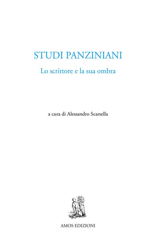 Studi panziniani. Lo scrittore e la sua ombra - copertina