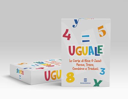 Uguale. Le carte di Rino & Zezè: pensa, trova, combina e traduci. Nuova ediz. Con carte da gioco - Elena Tavarado,Caterina Navarra - copertina