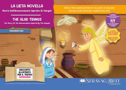 La lieta novella. Storia dell'annunciazione ispirata ai Vangeli-The glad tidings. The story of the annunciation inspired by the Gospels. Ediz. illustrata. Con Flashcards. Con QR Code - Linda Di Giacomo - copertina