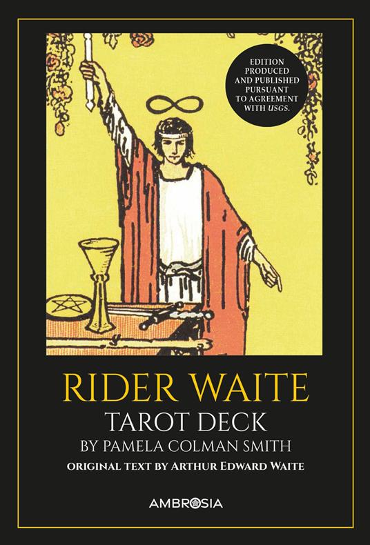 Rider waite tarot deck. 78 cards in 4 colours. Ediz. deluxe. Con guida - Arthur Edward Waite - copertina
