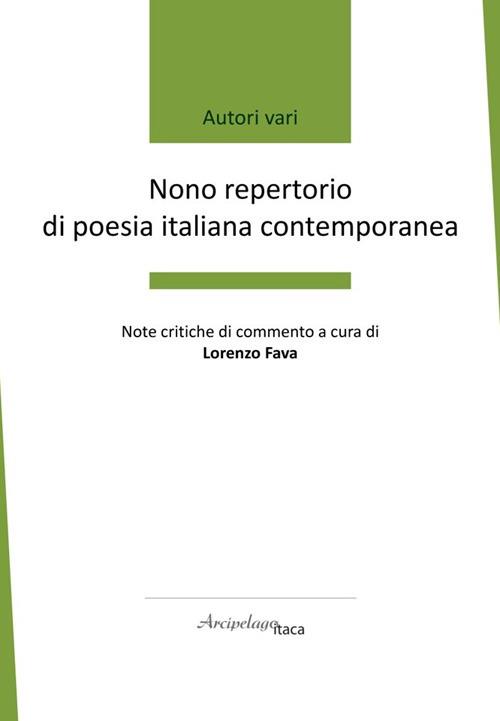 Nono repertorio di poesia italiana contemporanea - copertina