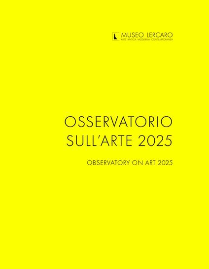 Osservatorio sull'arte 2025. Ediz. multilingue - copertina