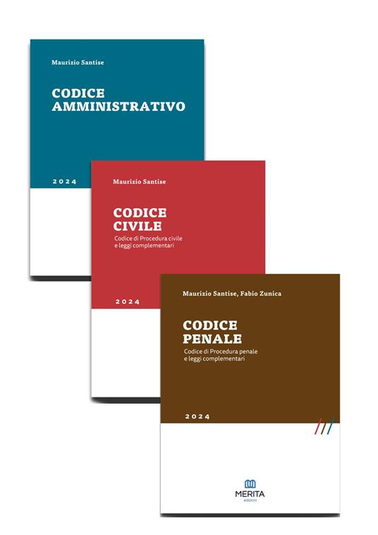 Codice penale-Codice amministrativo-Codice civile. Kit 2024 - Maurizio Santise,Fabio Zunica - copertina