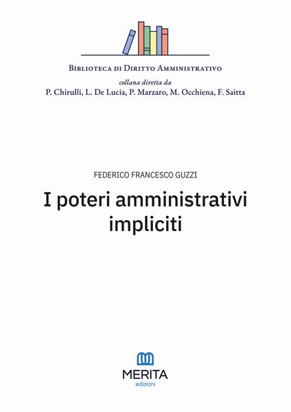 I poteri amministrativi impliciti - Federico Francesco Guzzi - copertina