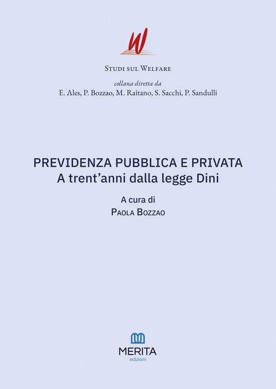 Previdenza pubblica e privata. A trent'anni dalla legge Dini - copertina