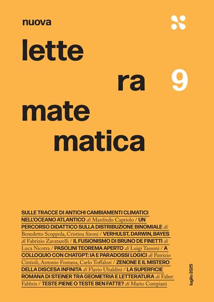 Nuova lettera matematica. Vol. 9 - copertina