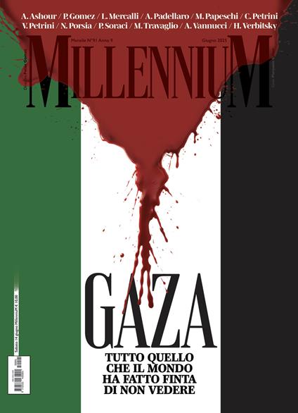 MillenniuM (2025). Vol. 91: Gaza, tutto quello che il mondo ha fatto finta di non vedere - copertina