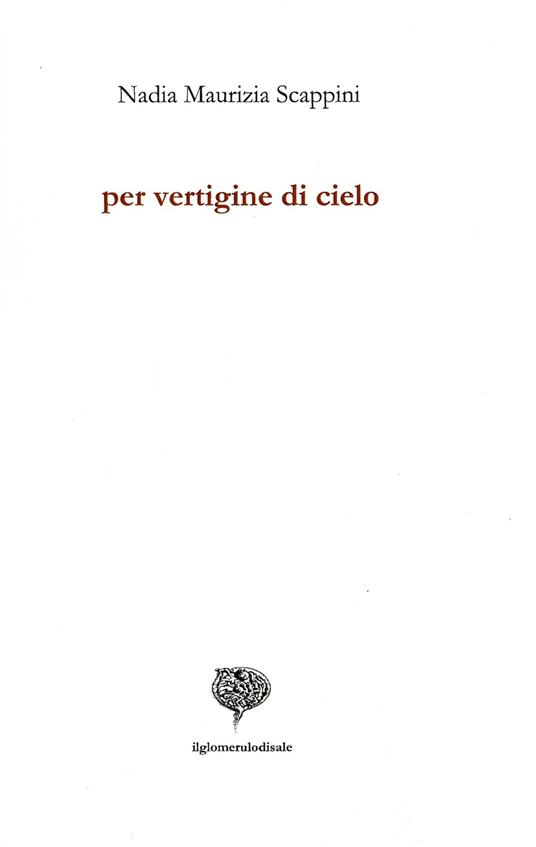 Per vertigine di cielo - Nadia Scappini - copertina