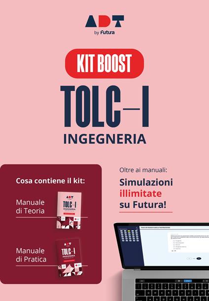 Accademia dei test. TOLC-I. Ingegneria. Kit boost - copertina