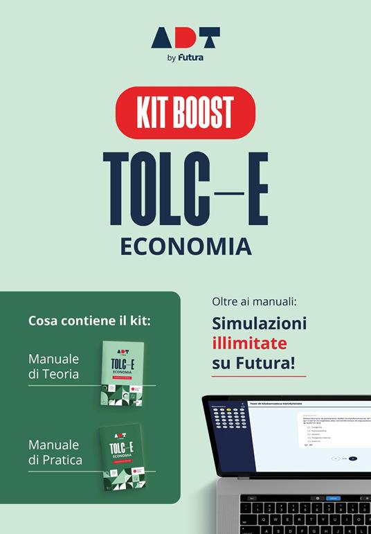 Accademia dei test. TOLC-E. Economia. Kit boost - copertina