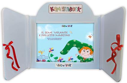 Il seme volante e folletto Martino. Kamishibai con schede. Ediz. bilingue. Con audiolibro - Elide Fumagalli - copertina