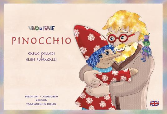 Pinocchio. Schede per Kamishibai. Ediz. italiana e inglese. Con audiolibro - Carlo Collodi,Elide Fumagalli - copertina