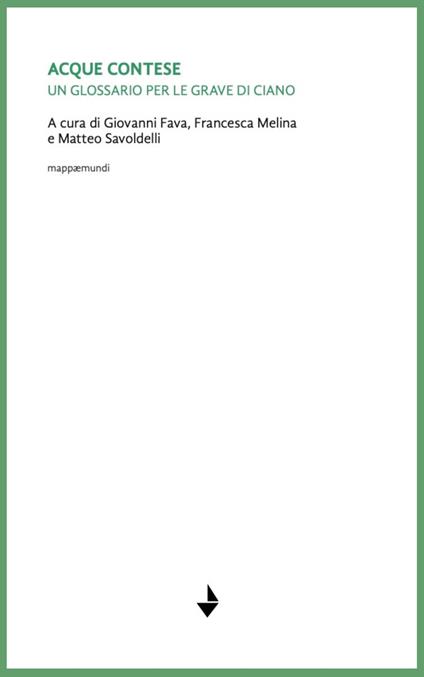 Acque contese. Un glossario per le grave di Ciano. Nuova ediz. - copertina