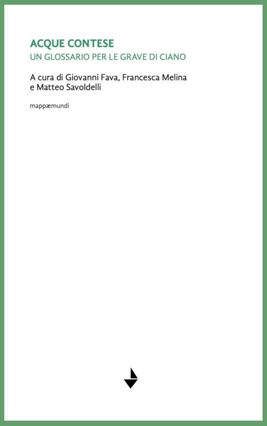 Acque contese. Un glossario per le grave di Ciano. Nuova ediz. - copertina