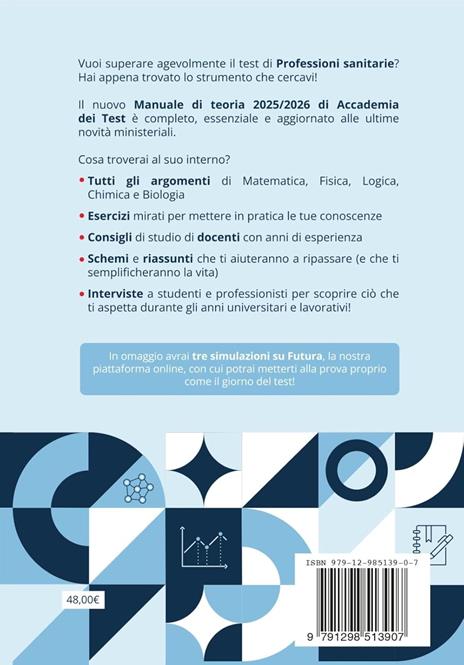 Accademia dei Test. Professioni sanitarie. Kit di preparazione 2025/2026 - 5
