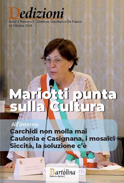 Dedizioni. Rivista di politiche culturali in Calabria (2024). Vol. 5 - Gianfranco De Franco - ebook