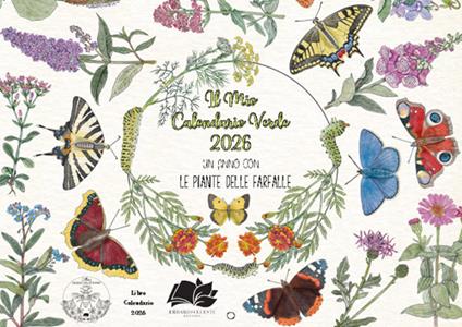 Il mio calendario verde 2026. Un anno con le piante delle farfalle - copertina