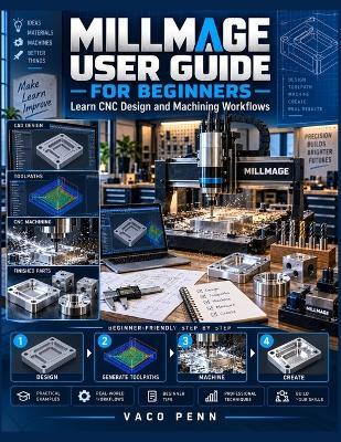 Millmage User Guide for Beginners: Learn CNC Design and Machining Workflows - Vaco Penn - cover