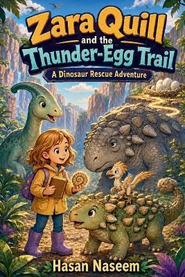 Zara Quill and the Thunder-Egg Trail: A Dinosaur Rescue Adventure About Courage, Curiosity, and Teamwork - Hasan Naseem - cover