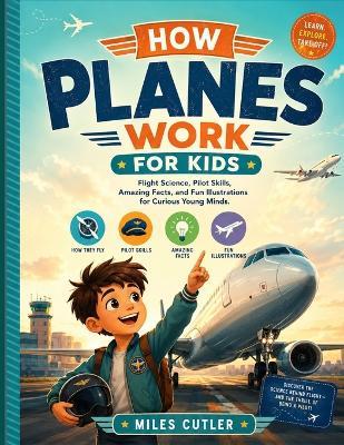 How planes work for kids: Flight Science, Pilot Skills, Amazing Facts, and Fun Illustrations for Curious Young Minds - Miles Cutler - cover