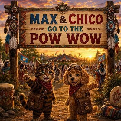 Max & Chico go to the POW WOW - Boggle's - cover
