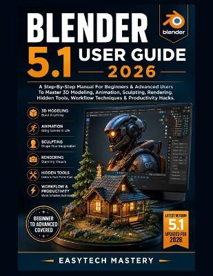 Blender 5.1 User Guide 2026: A Step-By-Step Manual For Beginners & Advanced Users To Master 3D Modeling, Animation, Sculpting, Rendering, Hidden Tools, Workflow Techniques & Productivity Hacks. - Easytech Mastery - cover
