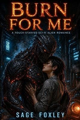 Burn For Me: A Touch-Starved Sci-Fi Alien Romance - Sage Foxley - cover