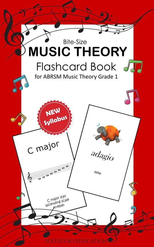 Bite-Size Music Theory Flashcard Book for ABRSM Music Theory Grade 1