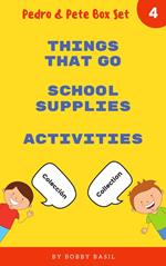 Learn Basic Spanish to English Words: Things That Go • School Supplies • Activities