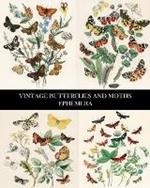 Vintage Butterflies and Moths Ephemera: 35 Sheets: One-Sided Lepidopterology Decorative Paper