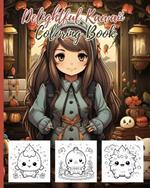 Delightful Kawaii Coloring Book: Cute Kawaii Coloring Book, Adorable Cute Illustrations For Stress Relief