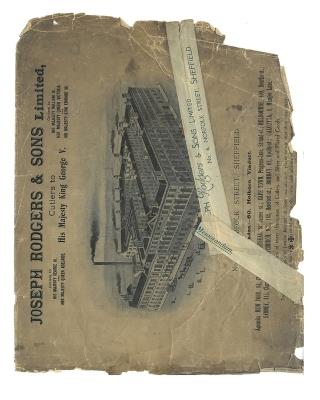 Joseph Rodgers and sons: 1896 - Grace Horne - cover